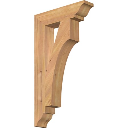 Ekena Millwork Westlake Traditional Smooth Bracket, Western Red Cedar, 3 1/2"W x 16"D x 28"H BKT04X16X28WTL01SWR
